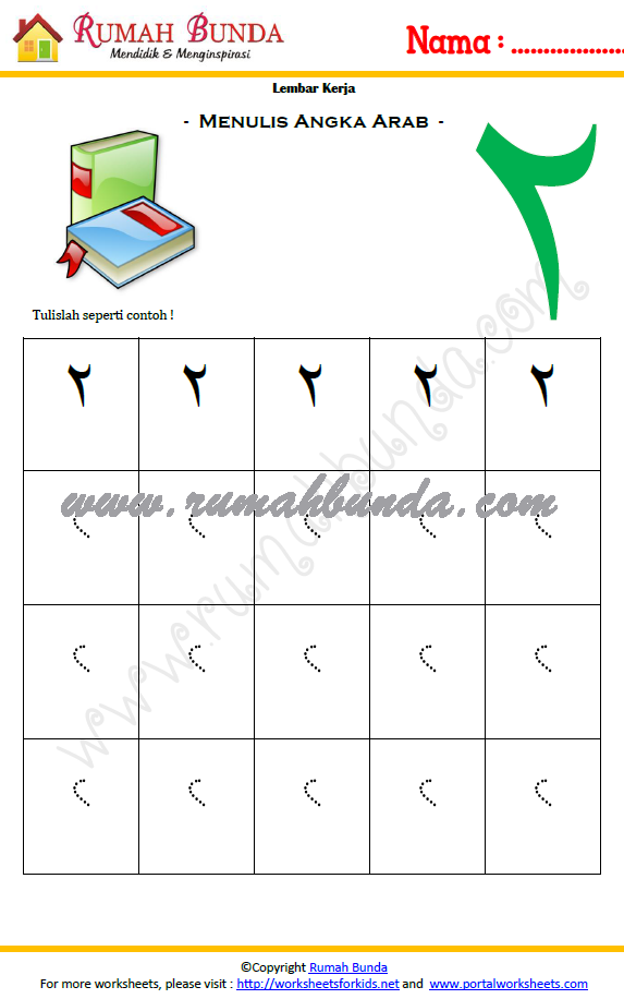 worksheets gratis Rumah Bunda