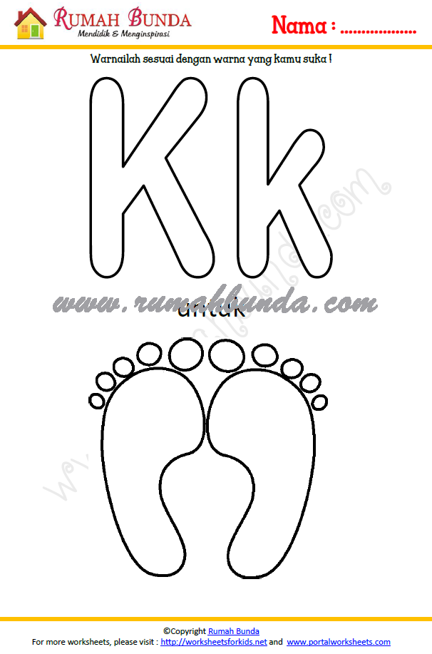 latihan menulis untuk anak TK – Rumah Bunda